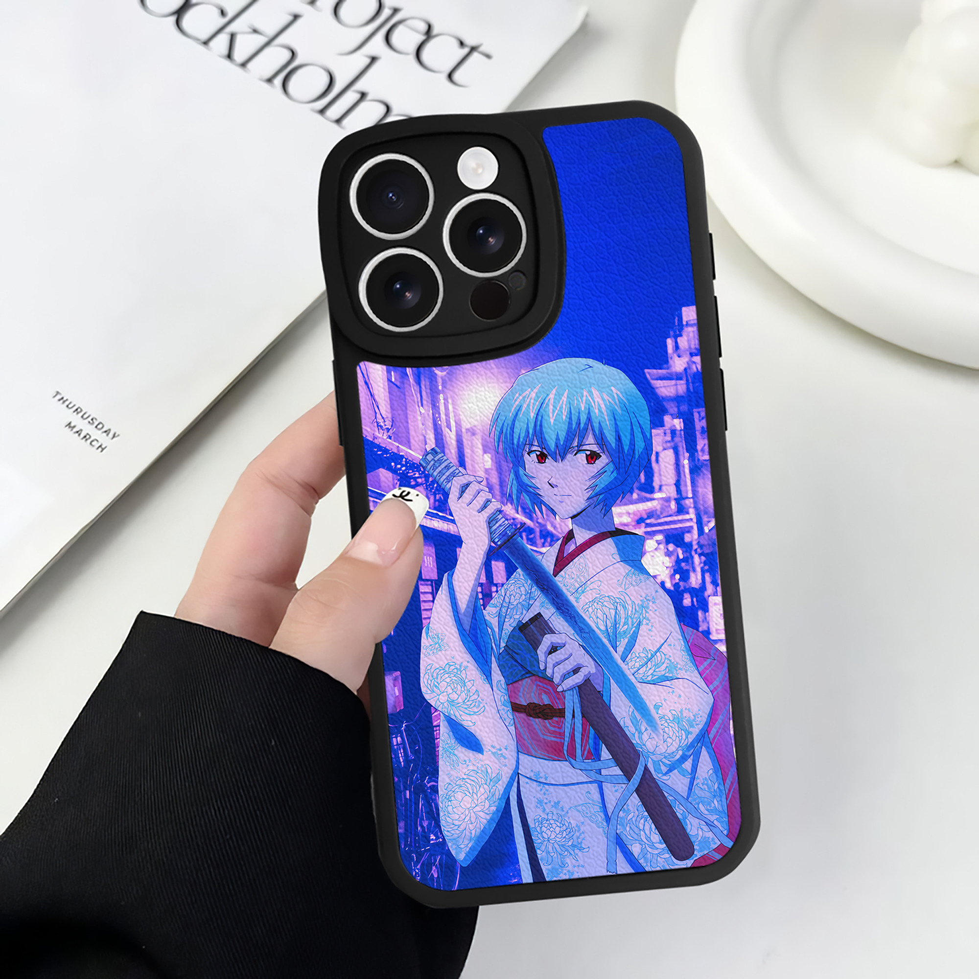 （画像用） EVA 新世紀エヴァンゲリオン 【iPhone 16シリーズ対応】シリコンスマホケース（レザー調） 材質：シリコン